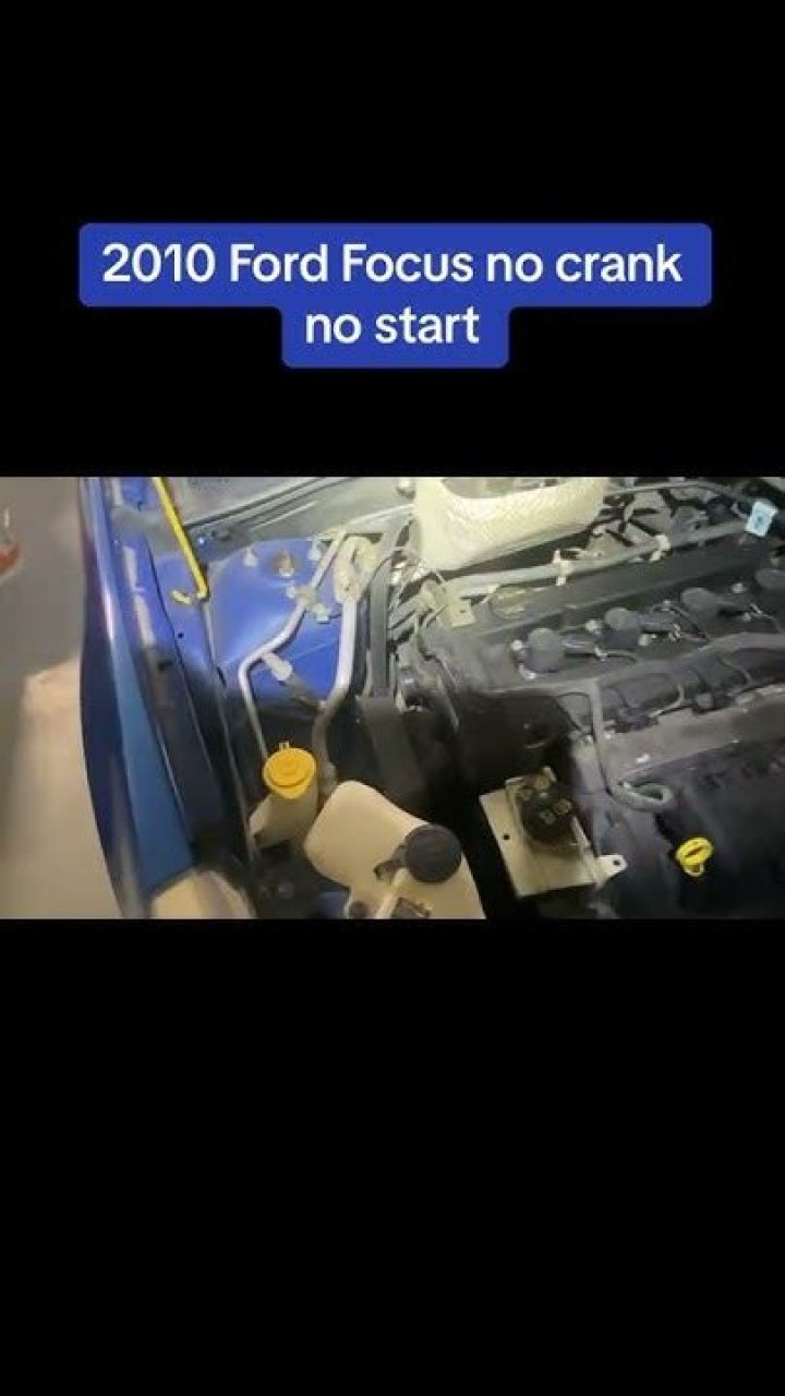 2010 ford focus crank no start
