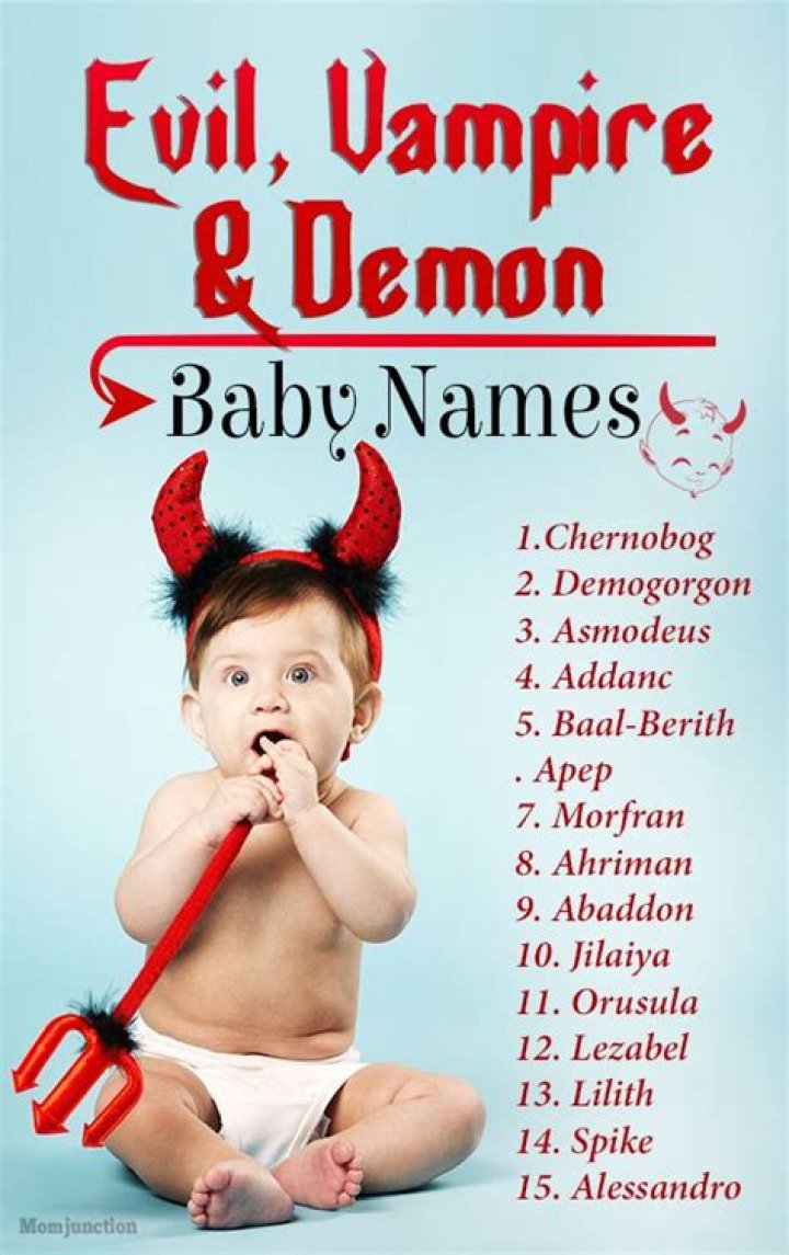 60 Evil, Vampire And Demon Baby Names Any Takers? (With images
