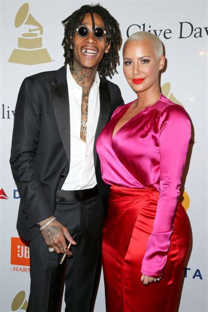 Amber Rose, Wiz Khalifa & Sebastian from Stars Celebrate Father's Day