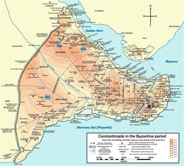 Map of Constantinople Historical maps, Roman history, History