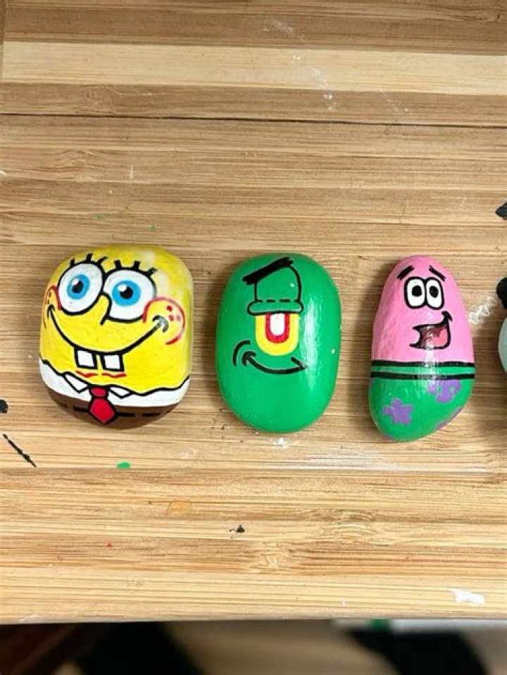 Patrick painted rock Rock Painting
