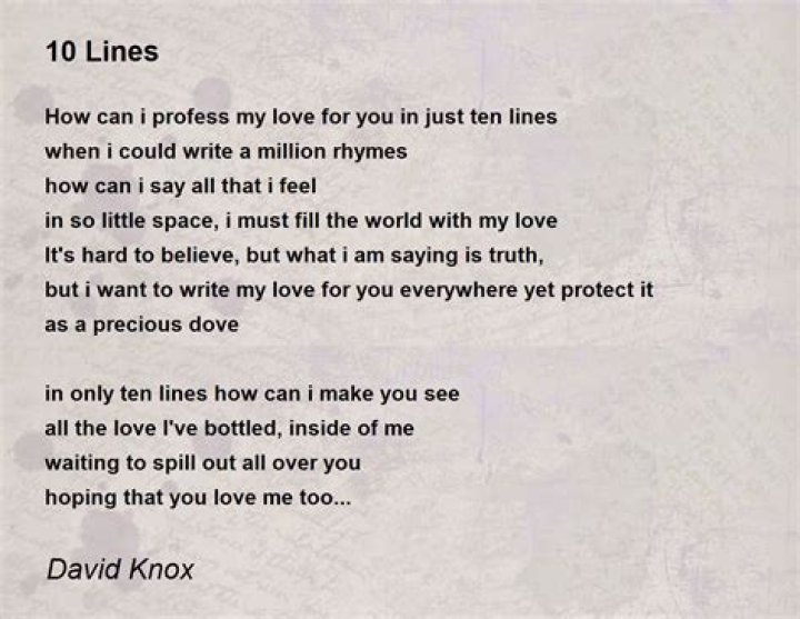 Ten line Poems