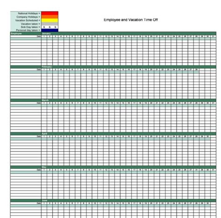 Vacation and Sick Time Tracker Spreadsheet Sick time, Sick, Time tracker
